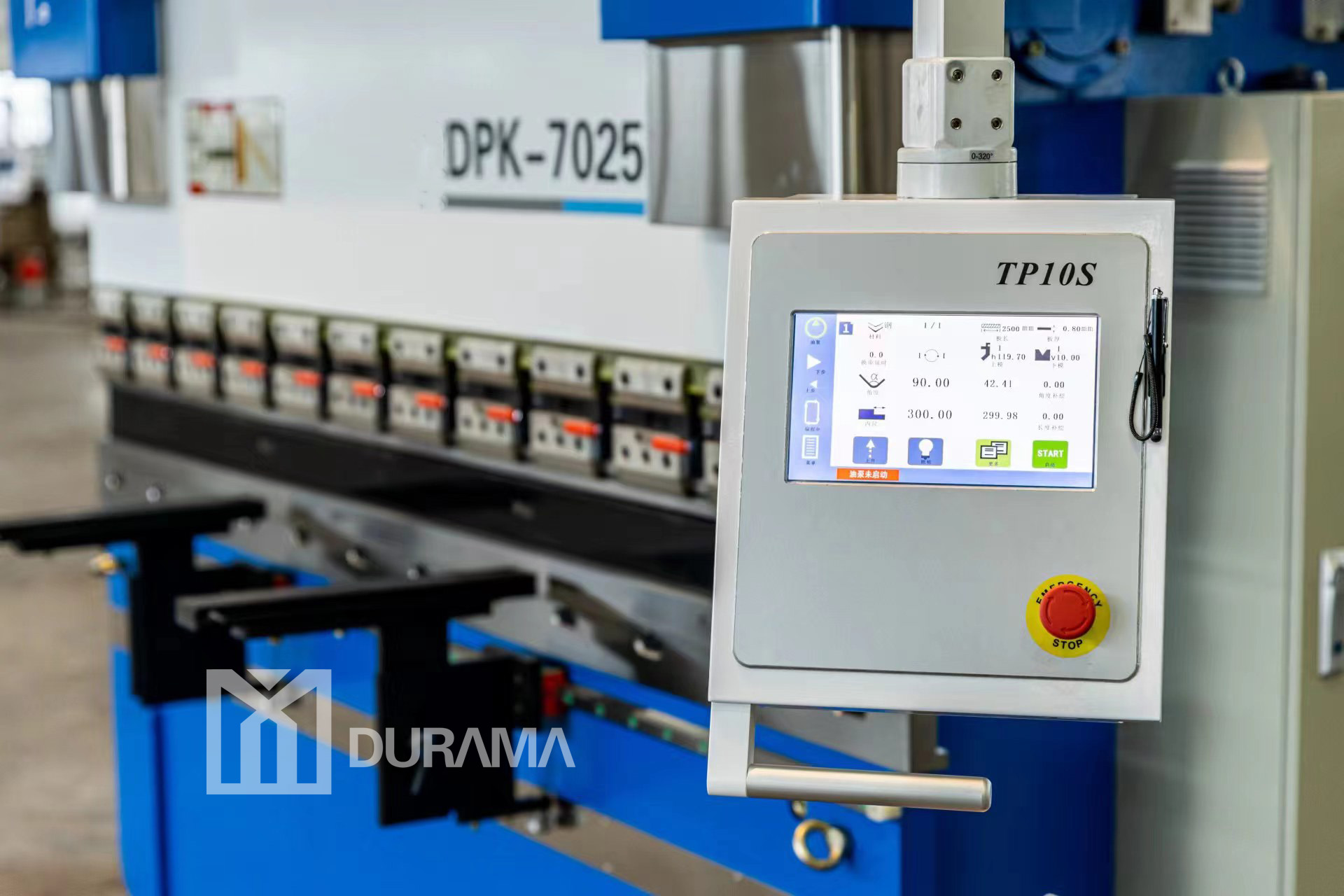 DRPK-111032 Гидравлический с ЧПУ нажатие тормоза с сенсорным экраном TP10S CNC & Сервомотор 